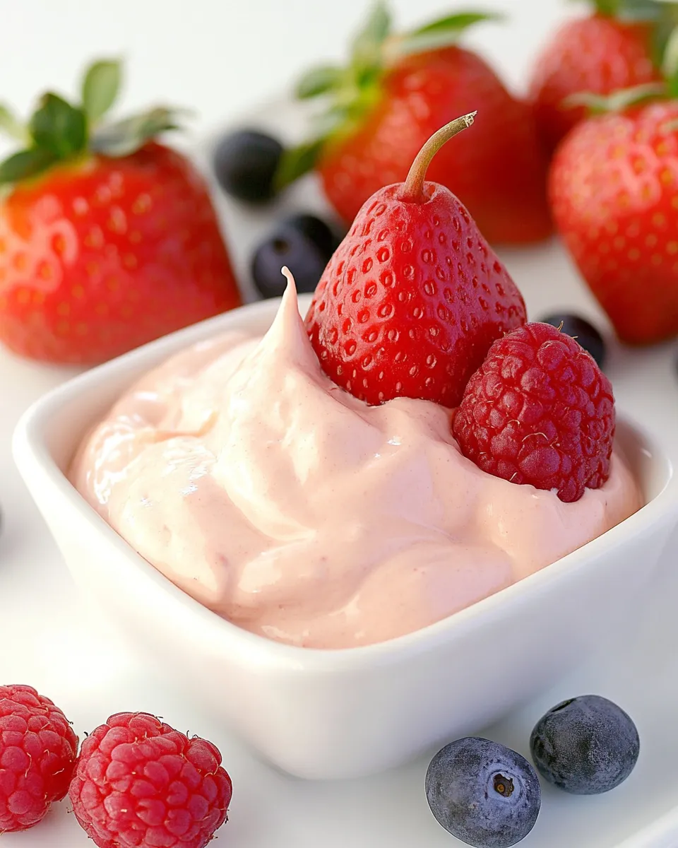 Sweet, Creamy, & Versatile: The 2-Ingredient Fruit Dip Hack
